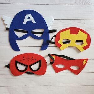 Comic Superhero Masks Captain America Flash Spiderman Ironman